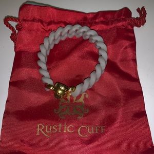 Grey rustic Cuff Bracelet